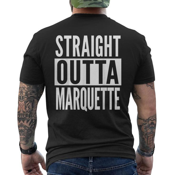 Marquette Straight Outta College University Alumni Men's T-shirt Back Print
