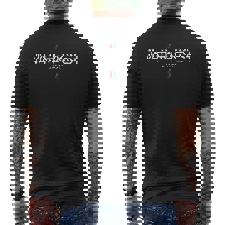 Marrakesh Morocco Retro Vintage Men's Back Print T-shirt