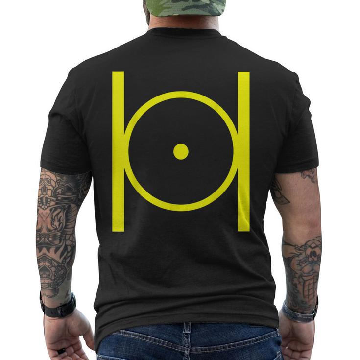 Masonic Point Within A Circle Mason Freemason Men's Back Print T-shirt