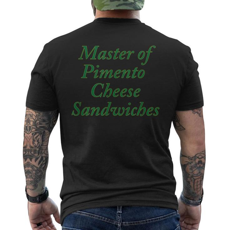 Master Of Pimento Cheese Sandwiches Golf Foodie Men's Back Print T-shirt