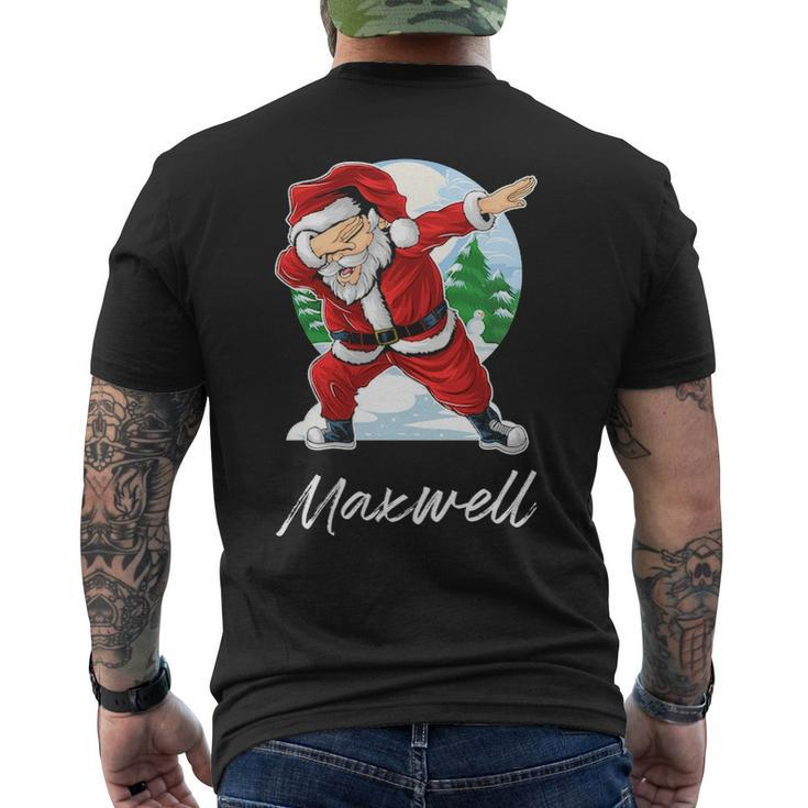 Maxwell Name Gift Santa Maxwell Mens Back Print T-shirt