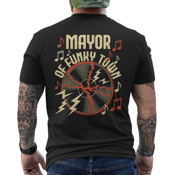Mayor Of Funky Town - 1970S Funky Party 70S Groove Men's Back Print T-shirt