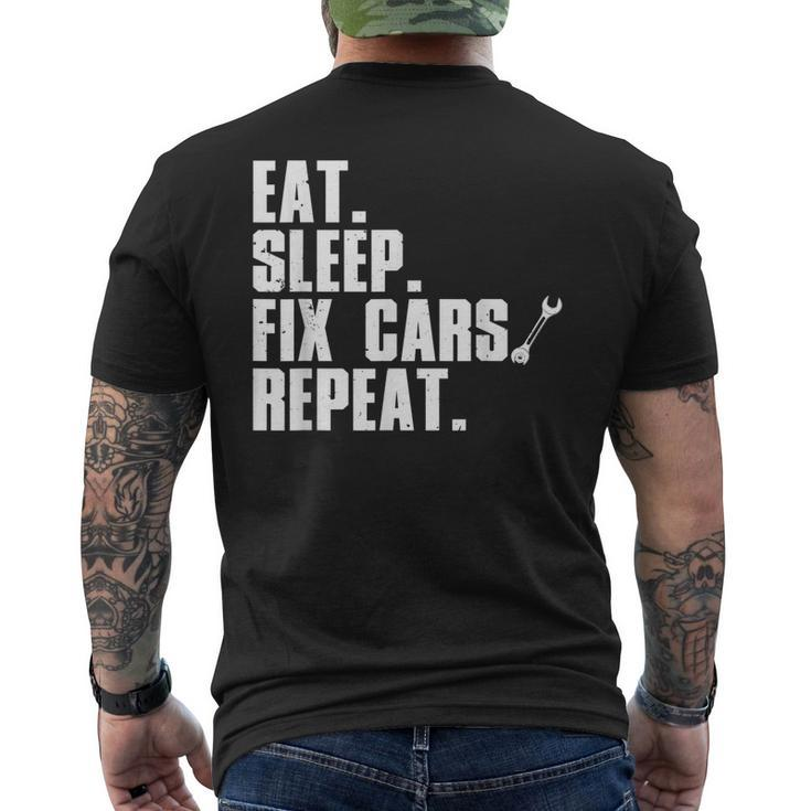 Mechanic For Men Dad Auto Garage Automobile Car Lover Men's Back Print T-shirt