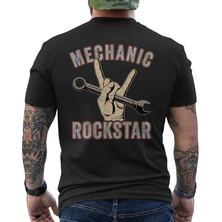 Mechanic Garage Car Enthusiast Man Cave Design For Garage Gift For Mens Mens Back Print T-shirt