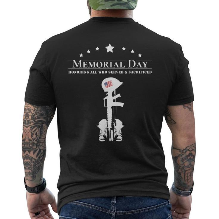 Memorial Day 2022 Fallen Soldier Men's T-shirt Back Print