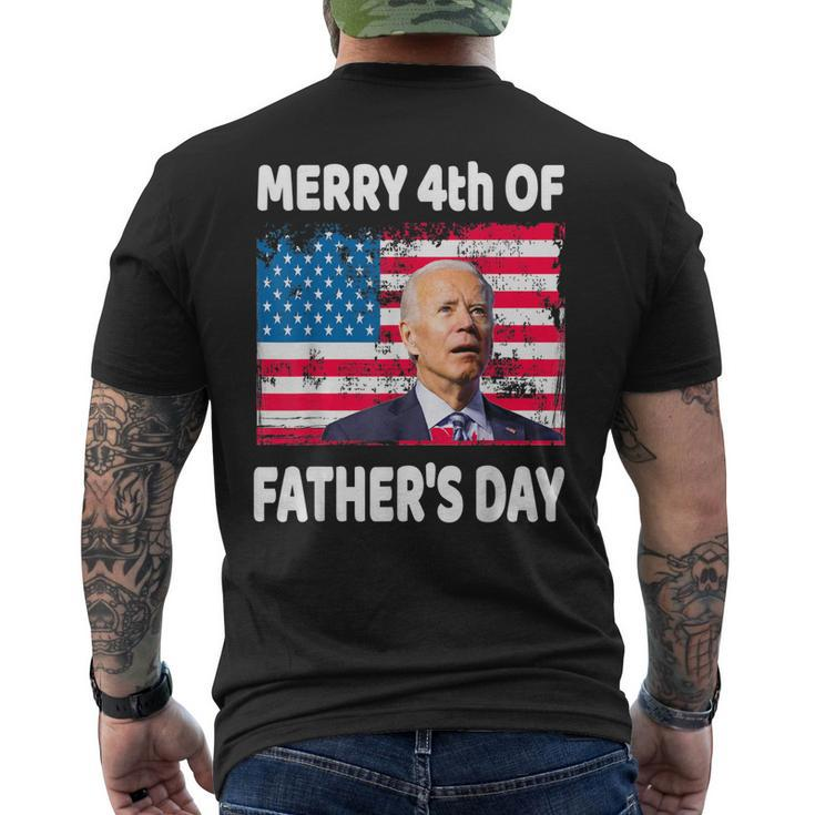 Merry 4Th Of July Fathers Day 4Th Of July Men's Back Print T-shirt
