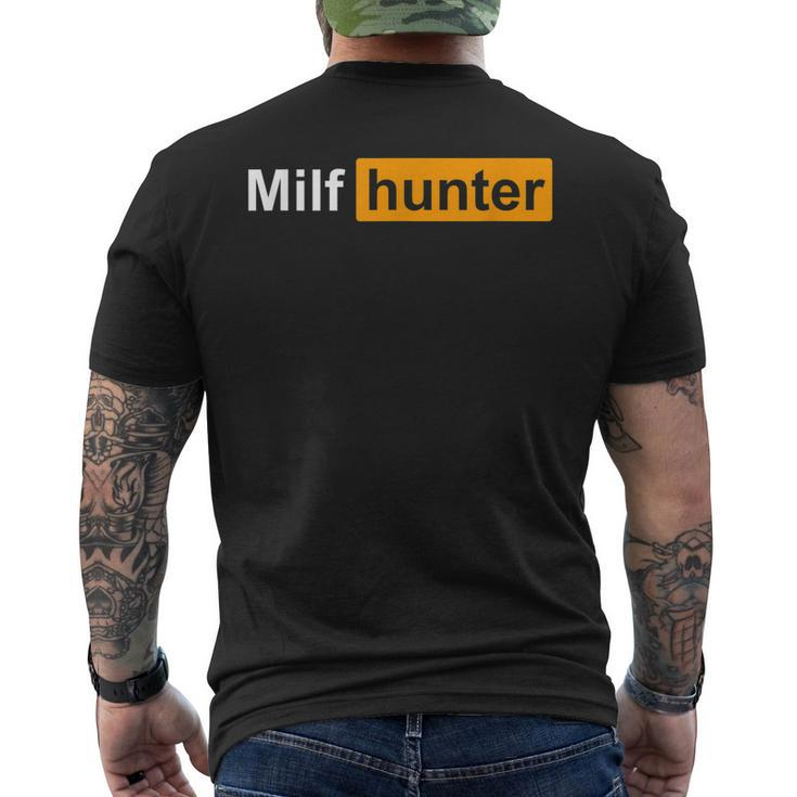 Milf Hunter Adult Humor Joke For Men Who Love Milfs Men's Back Print T-shirt