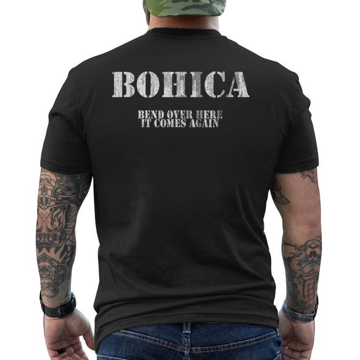 Military Saying Bohica Definition Men's T-shirt Back Print