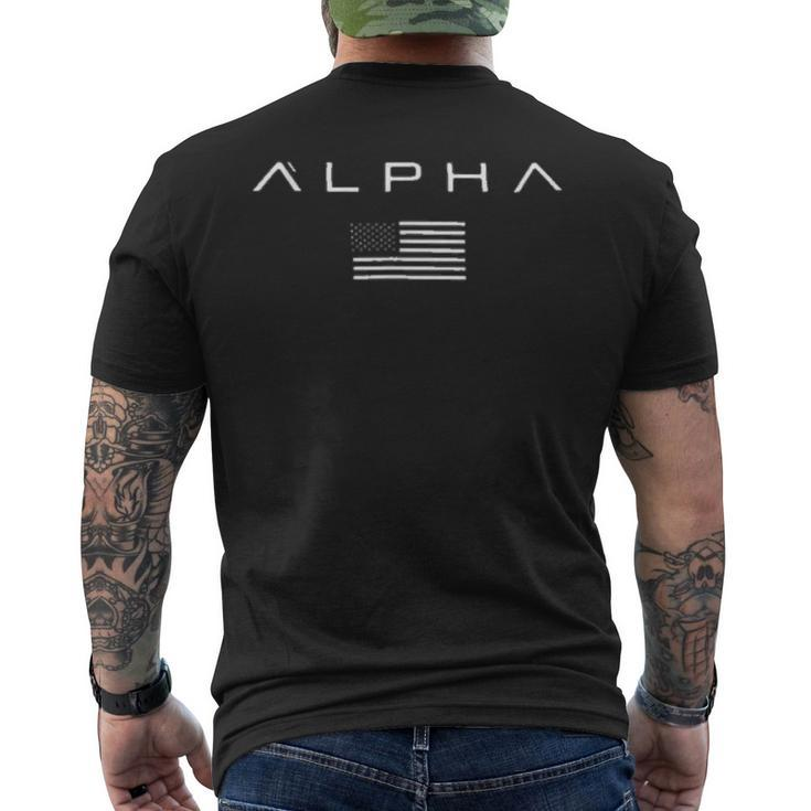 Military Veterans Alpha Male Power Military Men's T-shirt Back Print