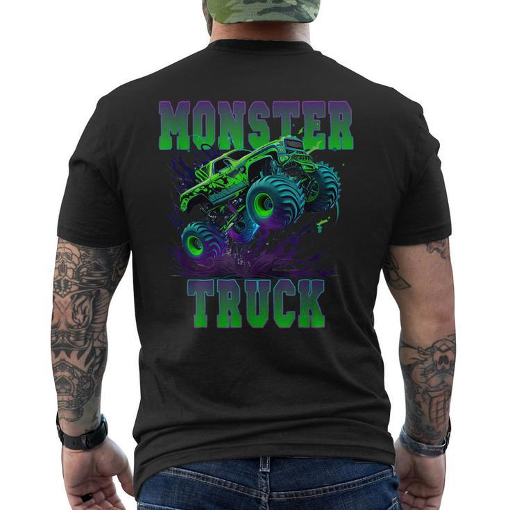 Monster Truck 4X4 Men's Back Print T-shirt
