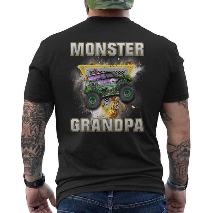 Monster Truck Are My Jam Monster Truck Grandpa Men's Back Print T-shirt