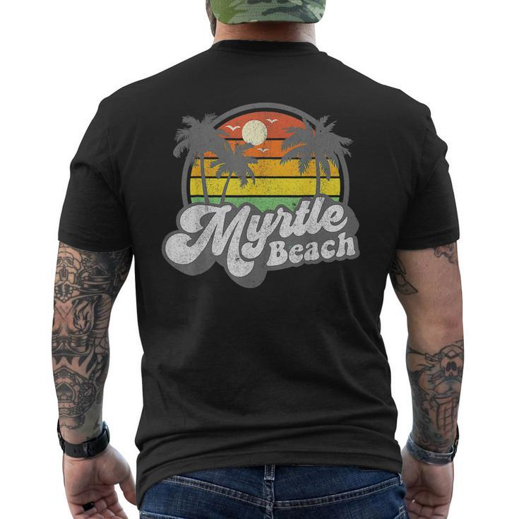 Myrtle Beach South Carolina Retro 70S Vintage Vacation 2023  Mens Back Print T-shirt