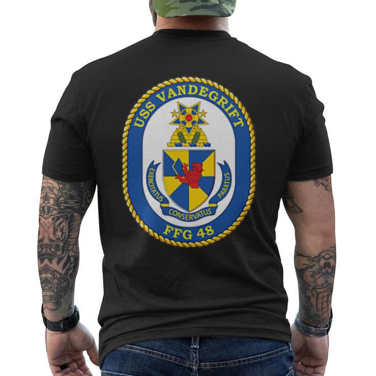 Navy Frigate Ship Ffg 48 Uss Vandegrift Veteran Patch Men's T-shirt Back Print