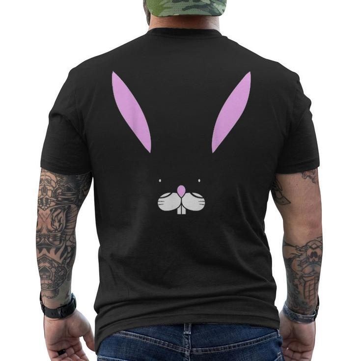 Nerd Bunny Glasses Hipster Rabbit Lover Easter Men's T-shirt Back Print