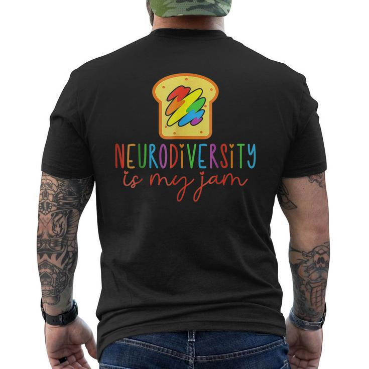 Neurodiversity Is My-Jam Autism Awareness Special Education Men's Back Print T-shirt