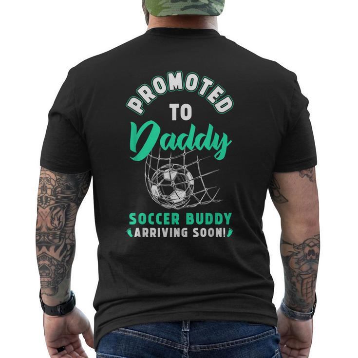 New First Time Dad To Be Soon Soccer Daddy Men's Back Print T-shirt