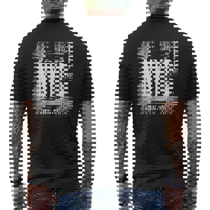 New York City - Nyc - Aesthetic Graphic - Classic Men's Back Print T-shirt
