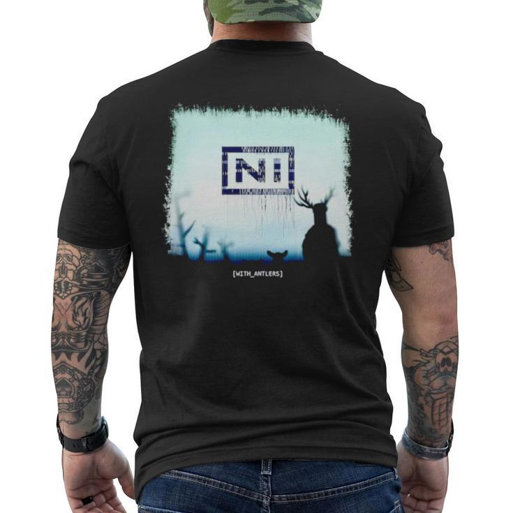 Ni With Antlers Men's Back Print T-shirt