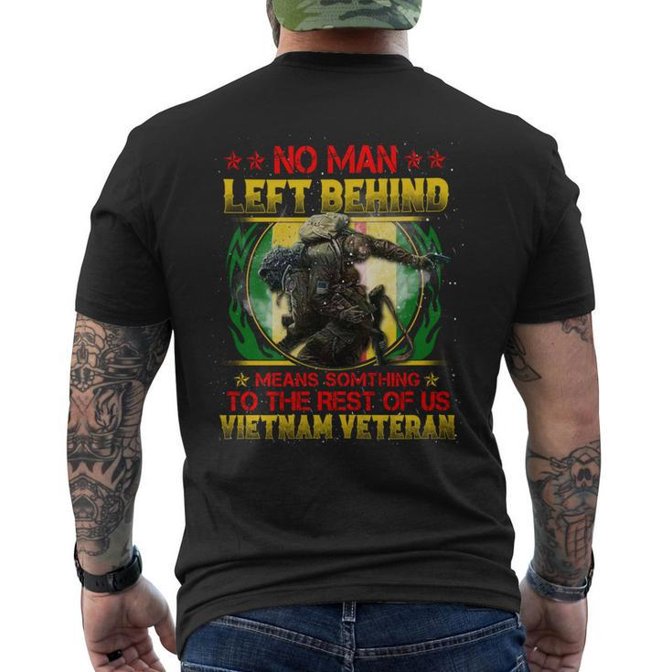 No Man Left Behind Means Somthing To The Rest Of Us Vietnam Veteran ‌ Men's T-shirt Back Print