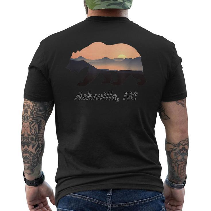 North Carolina Blue Ridge Mountains Bear Asheville Nc Men's T-shirt Back Print