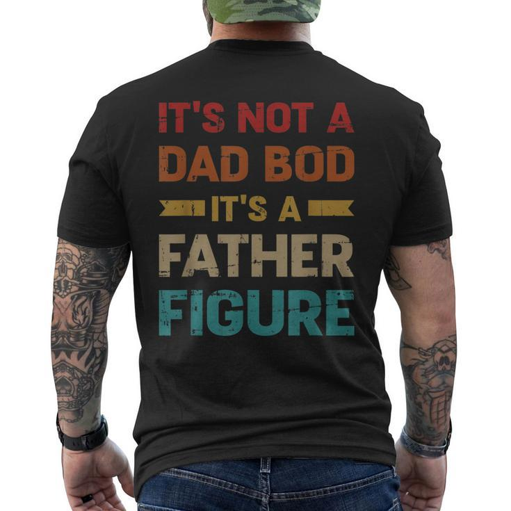 Mens Not A Dad Bod Father Vintage For Fathers Day Men's T-shirt Back Print