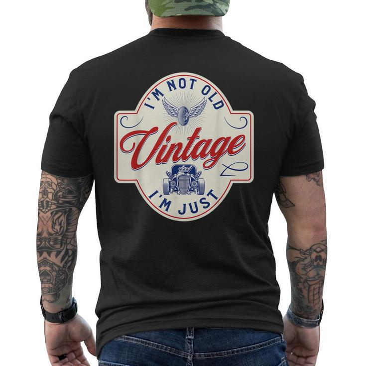 Im Not Old Im Just Vintage Dad Classic Car Men's T-shirt Back Print