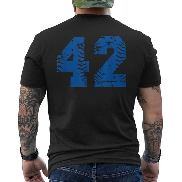 Number #42 Baseball Jersey Navy Blue Vintage Lucky Shirt