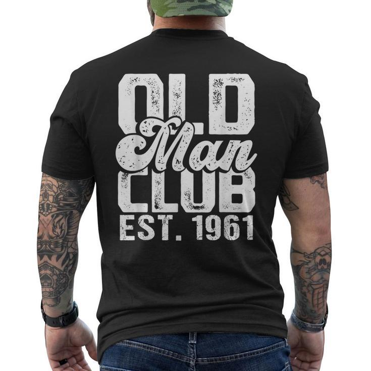 Old Man Club Est 1961 Senior Citizen Humor Gag Men's Back Print T-shirt