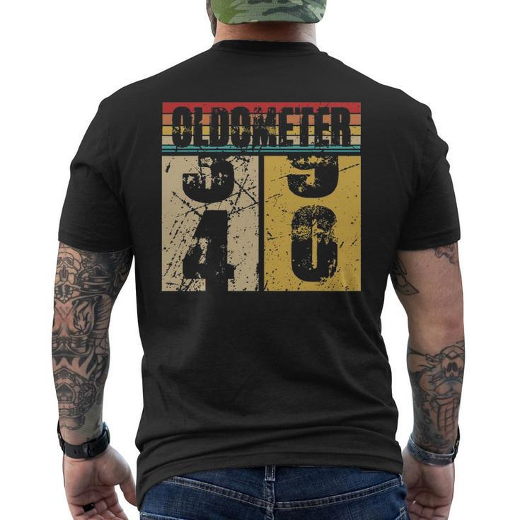 Oldometer 39 40 40Th Turning 40 Birthday Men's T-shirt Back Print