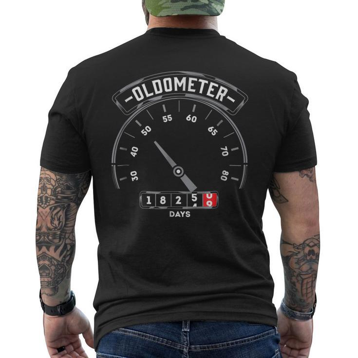 Oldometer - 50 Year Old Birthday For Men 50 Bday Men's Back Print T-shirt