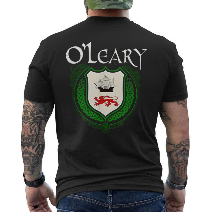 Oleary Surname Irish Last Name Oleary Family Crest Men's Back Print T-shirt