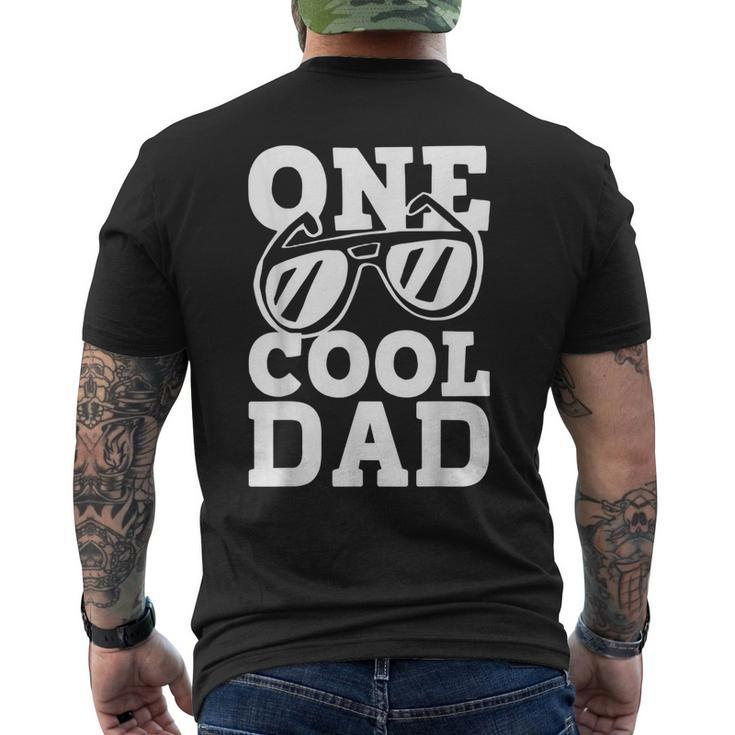 Mens One Cool Dude 1St Birthday One Cool Dad Family Matching Men's T-shirt Back Print