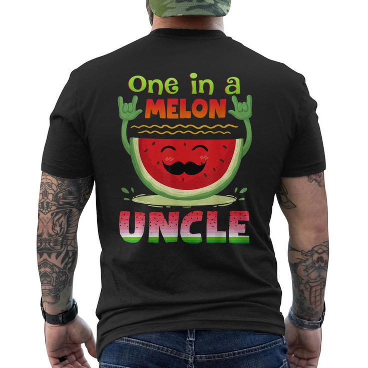 One In A Melon Uncle  Funny Watermelon Mens Back Print T-shirt