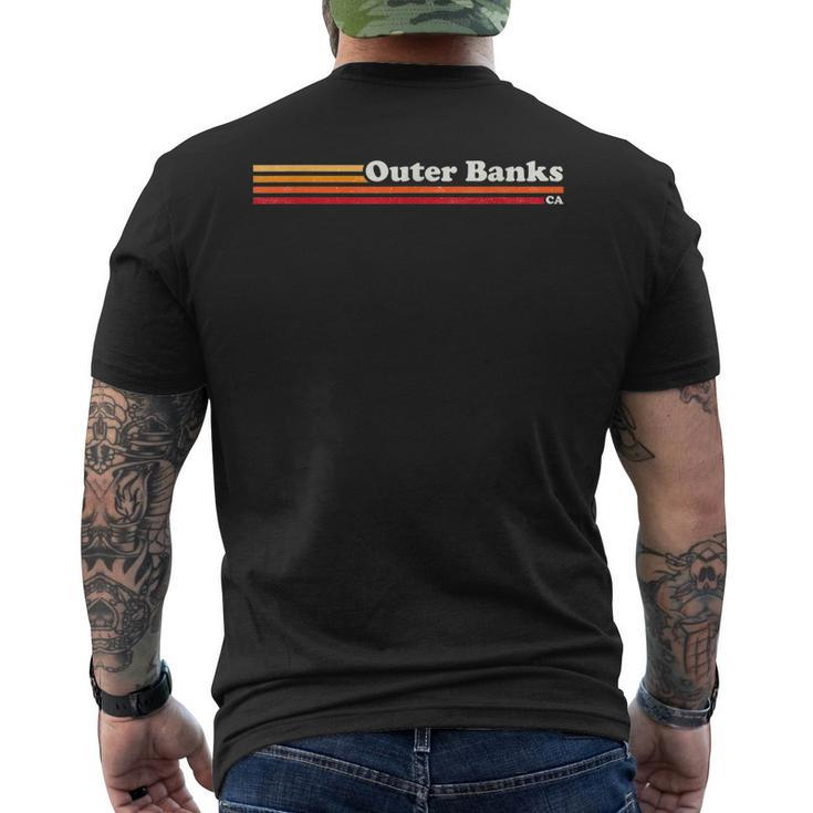 Outer Banks Obx North Carolina Nc Vintage Retro Classic Men's Back Print T-shirt