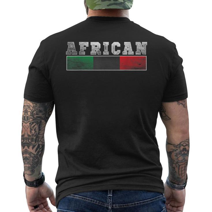 Pan-African Afro-American African Black Liberation Unia Men's Back Print T-shirt