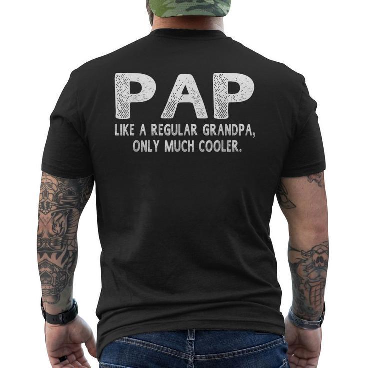 Pap Definition Like Regular Grandpa Only Cooler Men's Back Print T-shirt