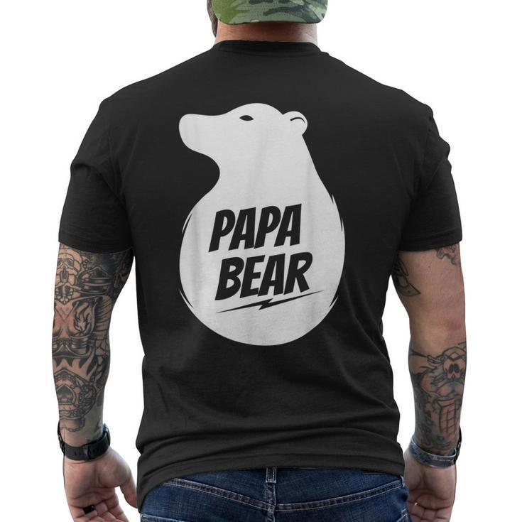 Papa Bear Best Fathers Day For Dad Papa Bear Men's Back Print T-shirt