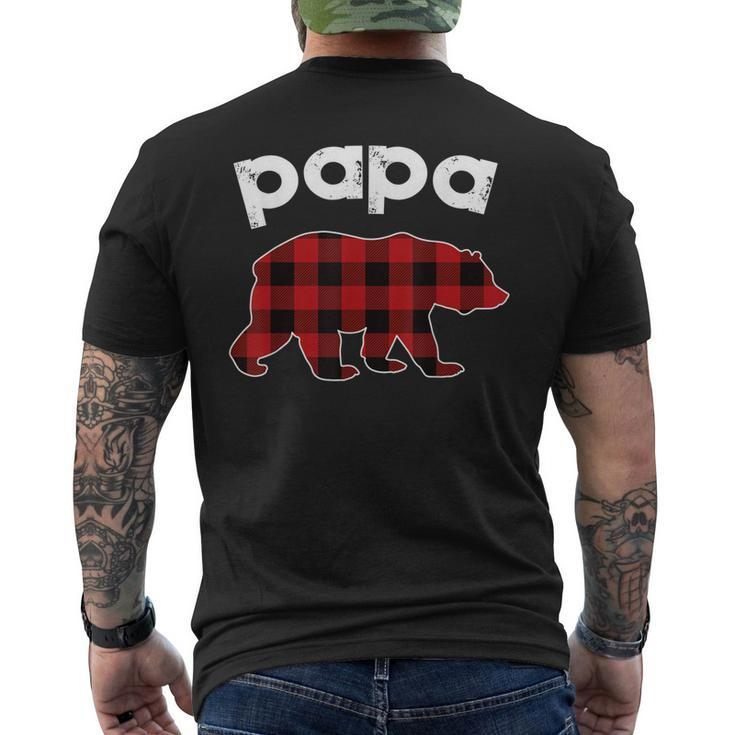 Mens Papa Bear TshirtPapa Bear Fathers Day ShirtMatching Family Men's Back Print T-shirt