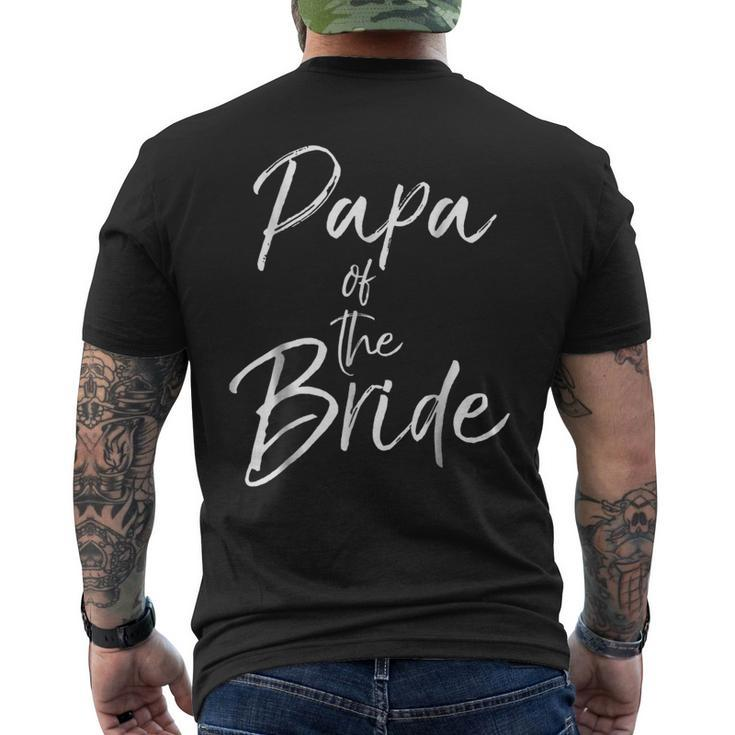 Papa Of The Bride Fun Cute Proud Grandpa Men's Back Print T-shirt