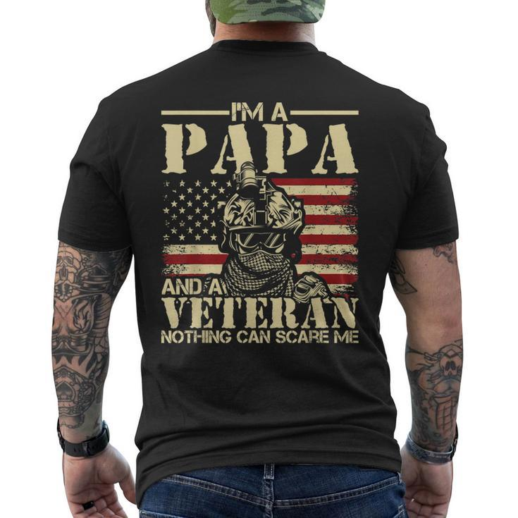 Mens Im A Papa And A Veteran - Patriotic Usa American Flag Men's T-shirt Back Print