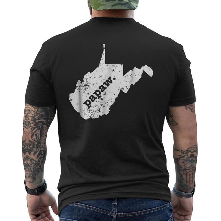 Papaw T West Virginia T Coolest Grandpa Men's Back Print T-shirt