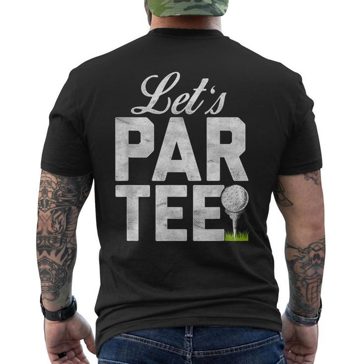 Lets Par Par Golfing Men's Back Print T-shirt