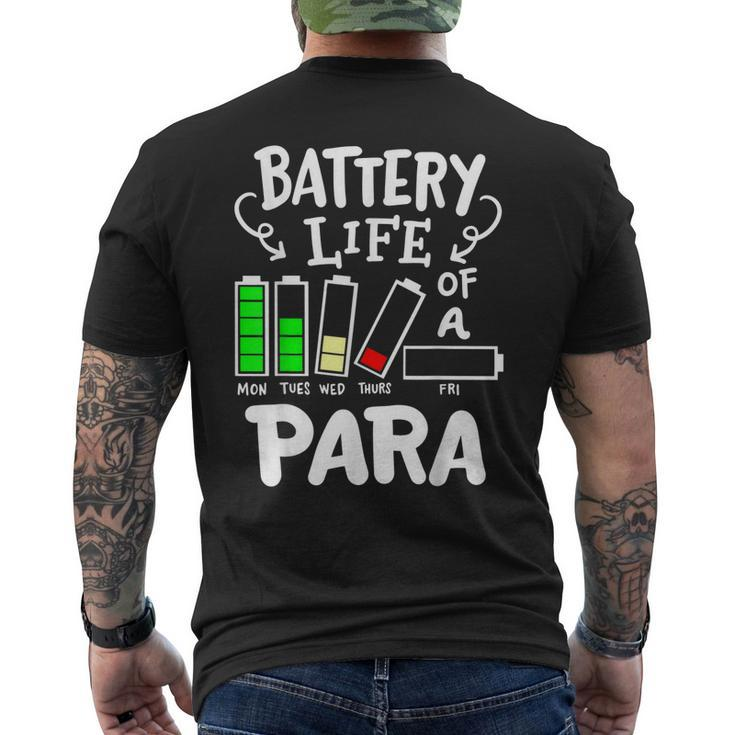 Para Battery Life Of A Para Men's Back Print T-shirt