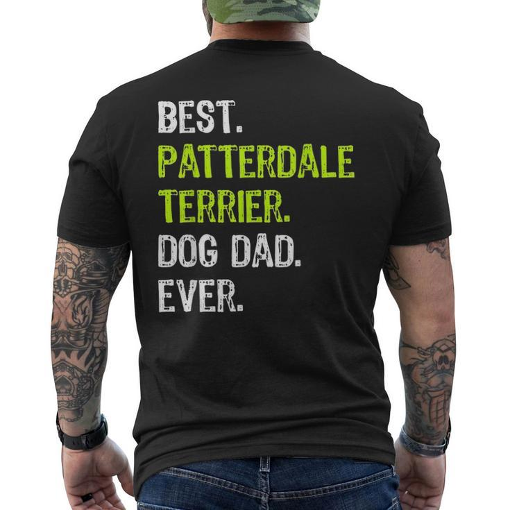 Patterdale Terrier Dog Dad Fathers Day Dog Lovers Men's T-shirt Back Print