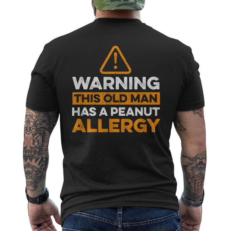 Mens Peanut Allergy For A Peanut Allergic Men's Back Print T-shirt