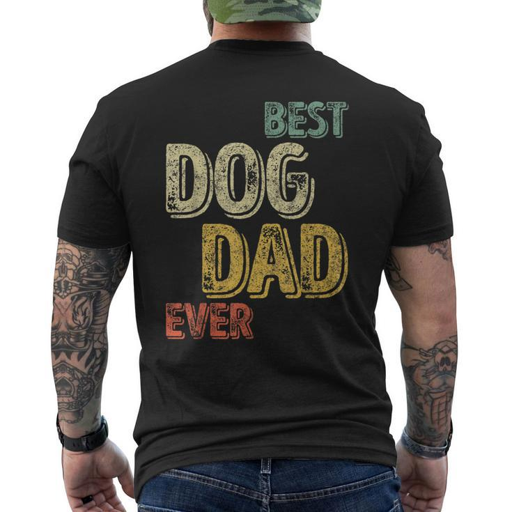 Perfect Xmas Mens Quote Best Dog Dad Ever Men's Back Print T-shirt