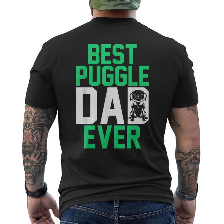 Mens Pet Owner Animal Dog Lover Daddy Best Puggle Dad Ever Puggle Men's Back Print T-shirt