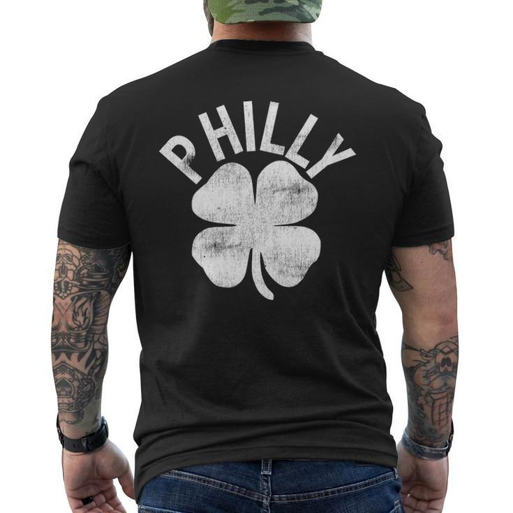 Philly St Patricks Day Philadelphia Irish Clover Matching Men's T-shirt Back Print