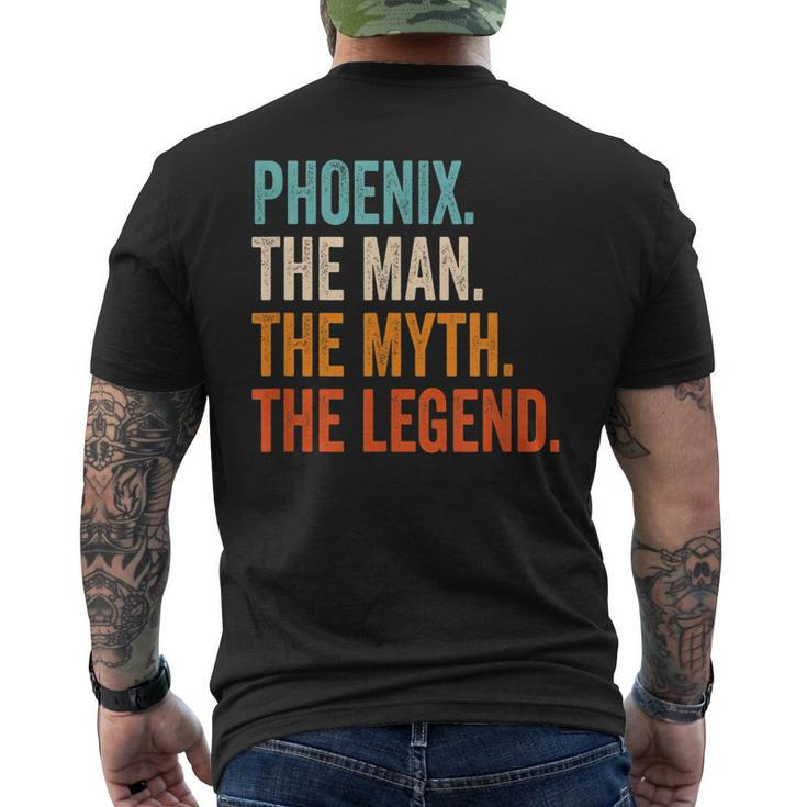 Phoenix The Man The Myth The Legend First Name Phoenix Gift For Mens Mens Back Print T-shirt