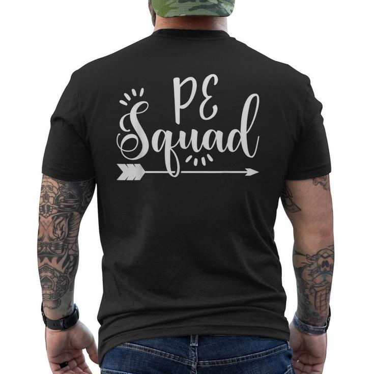 Physical Education Pe Squad Appreciation Men's Back Print T-shirt